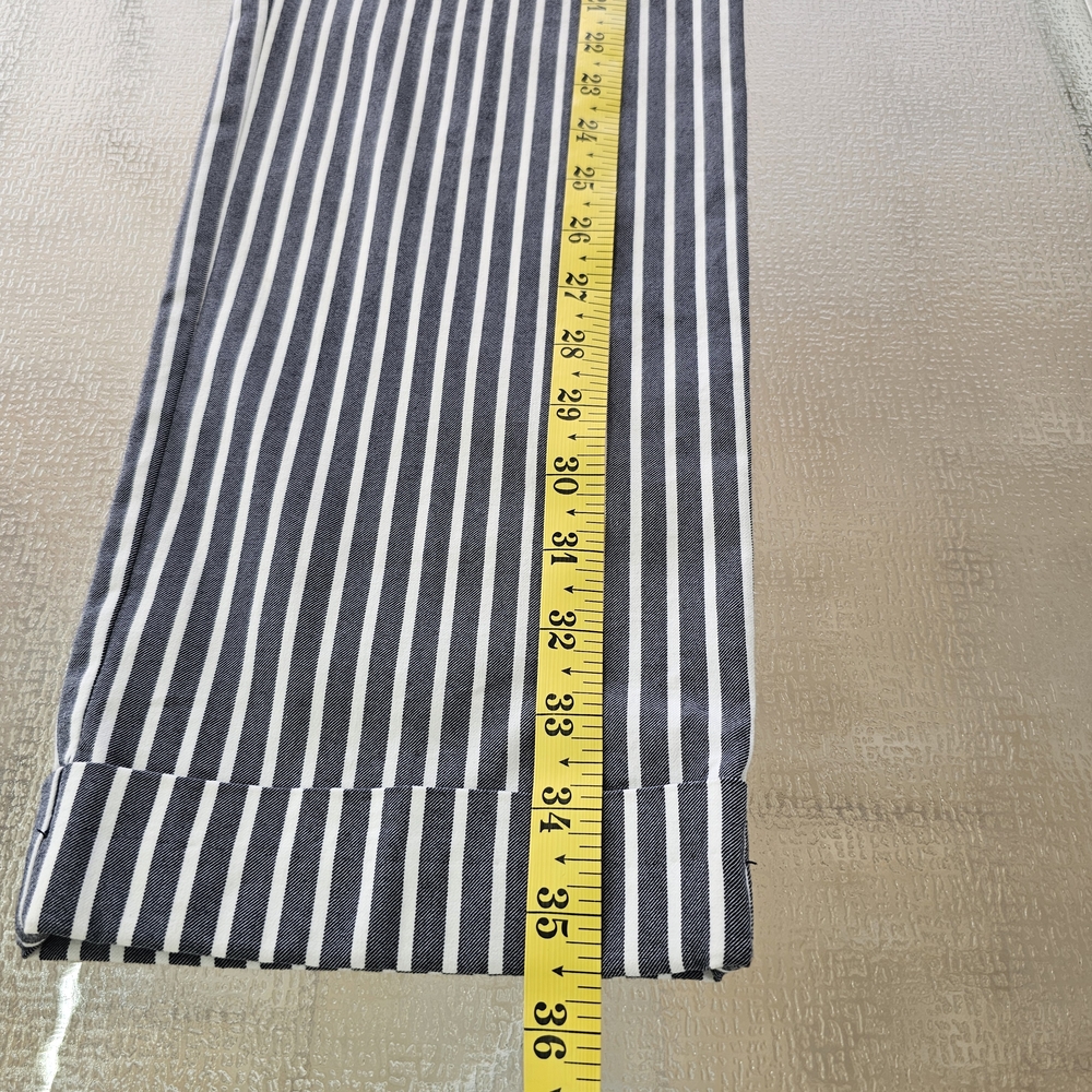 Rafaella Striped Cropped Pants | Nautical Preppy Chic | Stretch Comfort Size 14 - Picture 9 of 9
